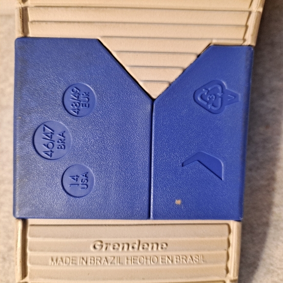 RIDER Grendene Men's Thong Sandals US 14 Black/Blue Comfort Beach  Flip Flops - Picture 3 of 9